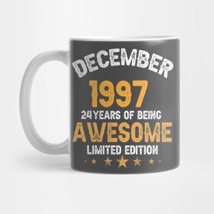 December 1997 24 years of being awesome limited edition Mug